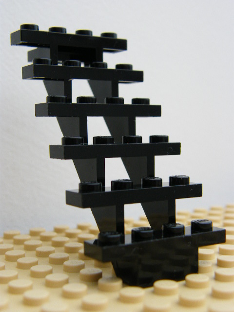 LEGO 30134 SCHODY ČERNÉ