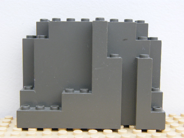 LEGO 6082 Dark Bluish Gray Rock Panel 4 x 10 x 6 Rectangular