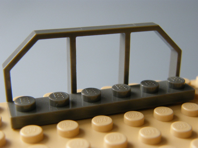 LEGO 6583 Black Plate, Modified 1 x 6 with Train Wagon End