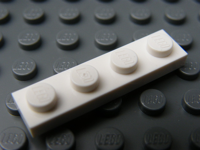 LEGO 3710 - White Plate 1 x 4