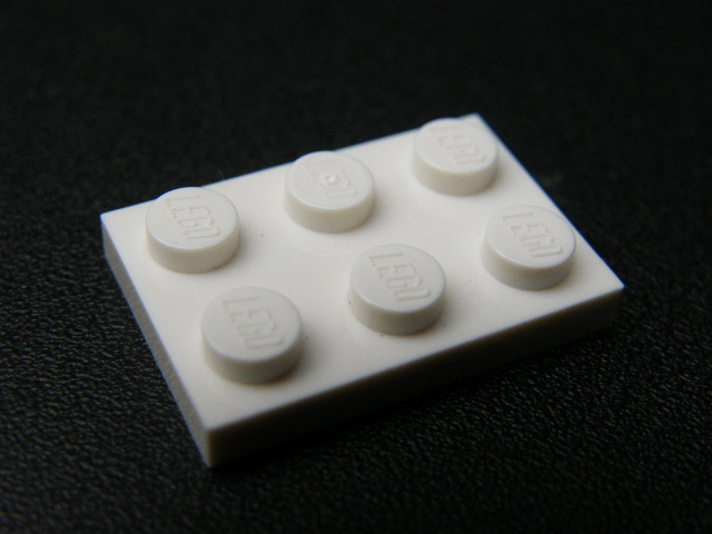 LEGO 3021 White Plate 2 x 3