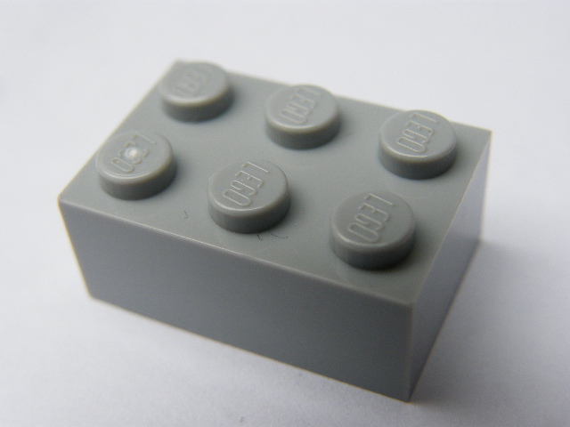 LEGO 3002 - KOSTKA 3X2 ŠEDÁ