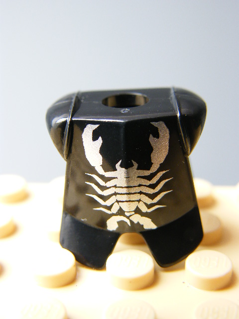 LEGO 2587pb15 - BRNĚNÍ ČERNÉ SE ŠTÍREM
