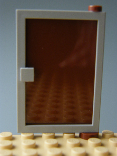 LEGO 73435c04 Door 1 x 4 x 5 Right with Reddish Brown Glass
