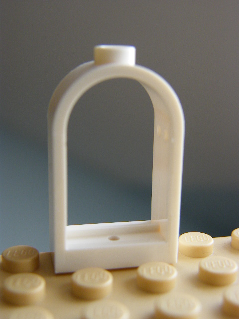 LEGO 30044 - RÁM OKNA BÍLÝ PŮLKULATÝ