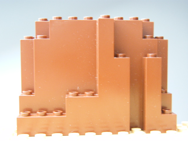 LEGO 6082 Reddish Brown Rock Panel 4 x 10 x 6 Rectangular