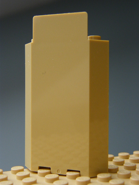 LEGO 87421 Tan Panel 3 x 3 x 6 Corner Wall without Bottom Indentations