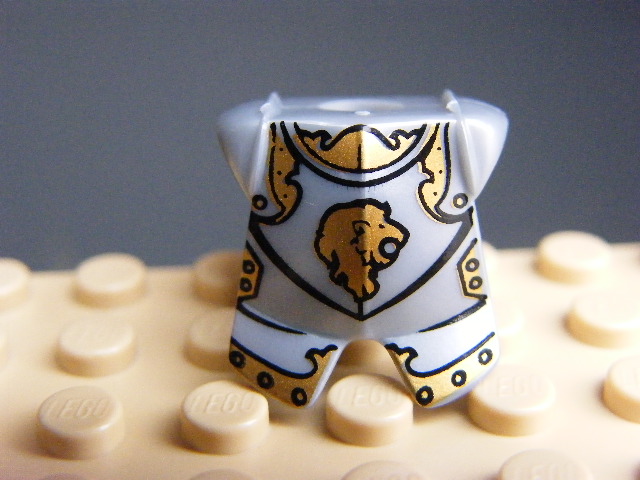 LEGO 2587pb23 Minifigure, Armor Breastplate with Leg Protection, Kingdoms Lion Head Pattern
