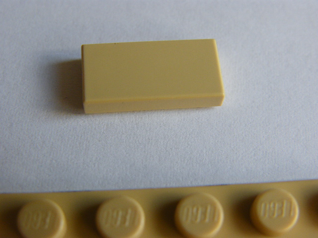 LEGO 3069 Tan Tile 1 x 2 with Groove