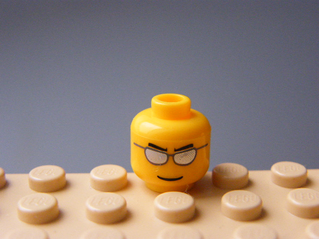 LEGO 3626pb0193 - OBLIČEJ S BRÝLEMI