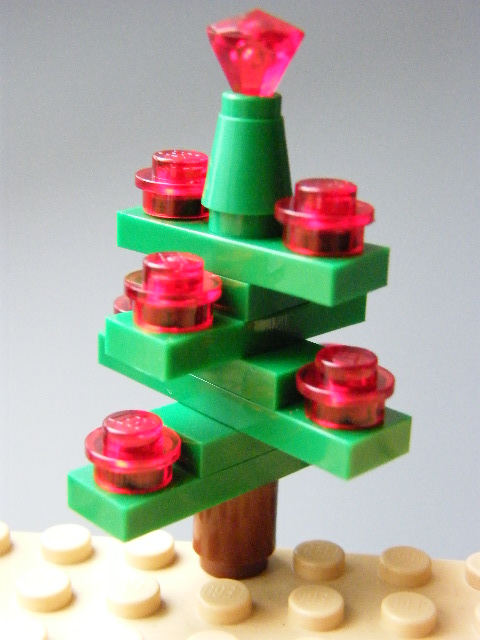 LEGO VÁNOČNÍ STROMEČEK ČERVENÝ