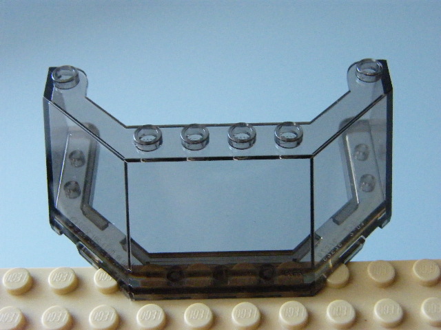 LEGO PŘEDNÍ SKLO ŠEDÉ VELKÉ