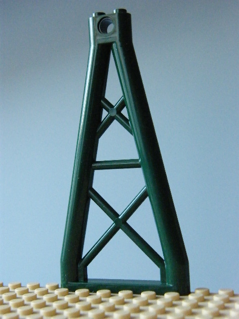 LEGO 64449 - Dark Green Support 1 x 6 x 10 Girder Triangular