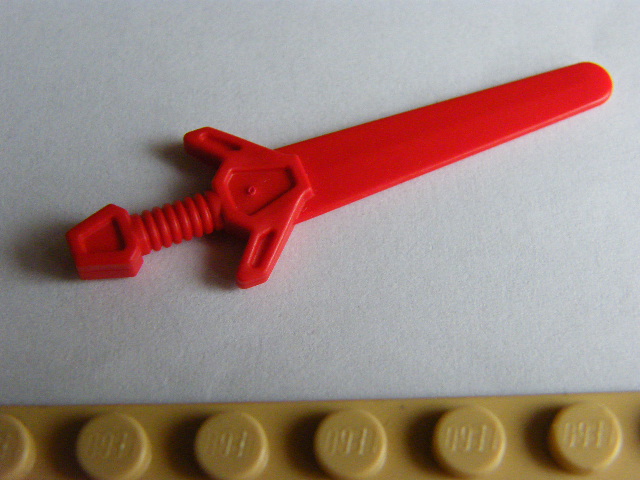 LEGO 48495 Red Minifigure, Weapon Sword, Greatsword Angular