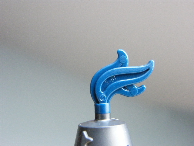 LEGO 64647 Blue Minifigure, Plume Feather Triple Compact / Flame / Water