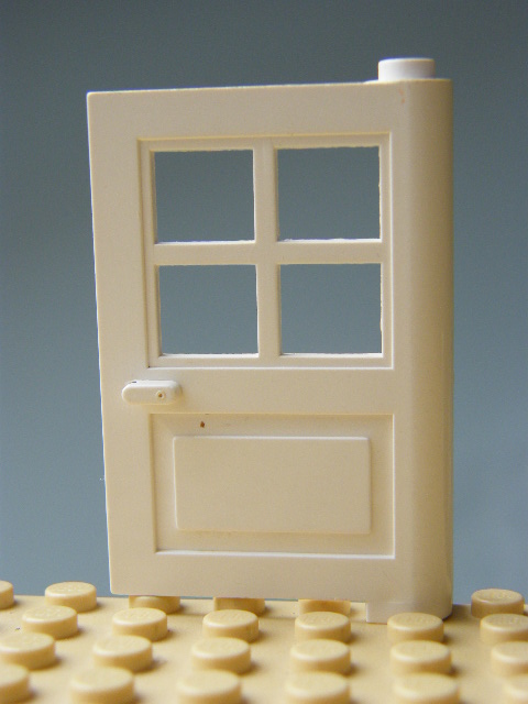 LEGO 3861 - DVEŘE BÍLÉ - zažloutlé