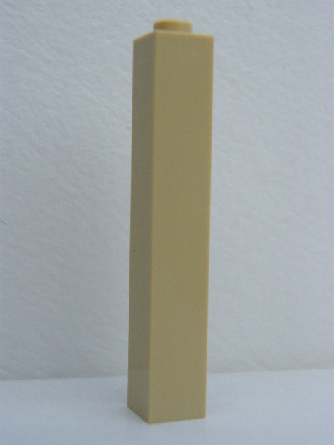 LEGO 2453b - SLOUPEK 1X1 DLOUHÝ BÉŽOVÝ