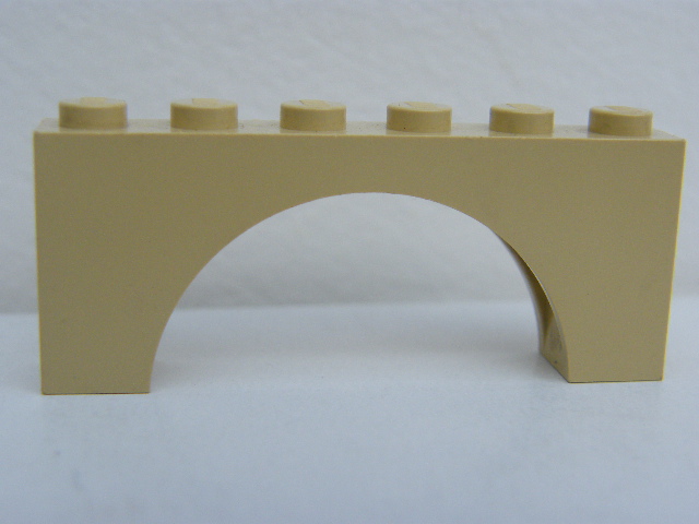 LEGO 15254 - Tan Brick, Arch 1 x 6 x 2