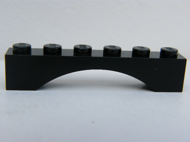 LEGO 3455 - Black Brick, Arch 1 x 6