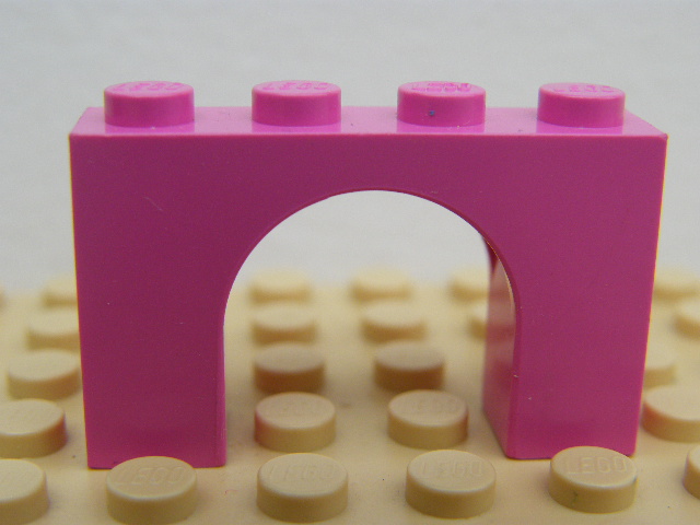 LEGO 6182 - Dark Pink Brick, Arch 1 x 4 x 2