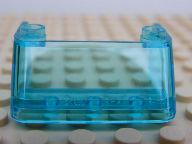 LEGO 57783 - Trans-Light Blue Windscreen 3 x 4 x 1 1/3 Large Glass Surface