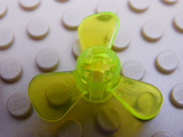 LEGO 6041 Trans-Neon Green Propeller 3 Blade 3 Diameter
