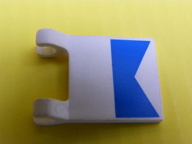 LEGO 2335p01 - Flag 2 x 2 Square with Diver Blue Pattern on Both Sides