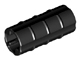 LEGO 6538b - Black Technic, Axle Connector 2L (Ridged with x Hole x Orientation)