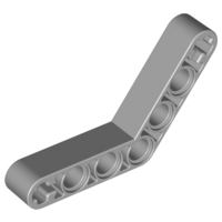 LEGO 32348 - Light Bluish Gray Technic, Liftarm 1 x 7 Bent (4 - 4) Thick