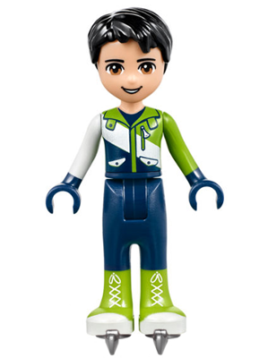 LEGO frnd218 - Friends Nate, Dark Blue Trousers, Ski Jacket, Skates