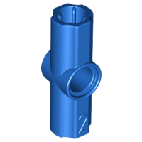 LEGO 32034 - Blue Technic, Axle and Pin Connector Angled #2 - 180 degrees