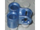 LEGO 32291 - Metal Blue Technic, Axle and Pin Connector Perpendicular Double