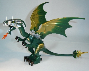LEGO Dragon03 - Dragon (Fantasy Era) with Dark Green Head with Armor