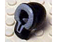LEGO x205px1 - Black Minifig, Headgear Hood Fur