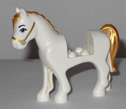 LEGO 93083c01pb15 - Horse with 2 x 2 Cutout, Medium Blue Eyes