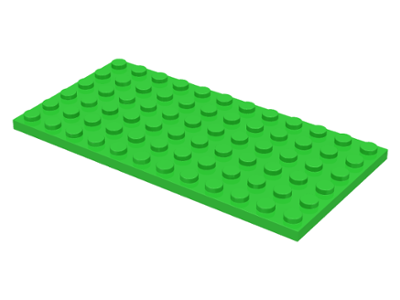 LEGO 3028 - Bright Green Plate 6 x 12