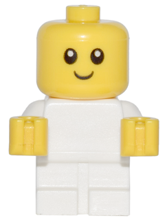 LEGO cty668 - Baby - White Body with Yellow Hands