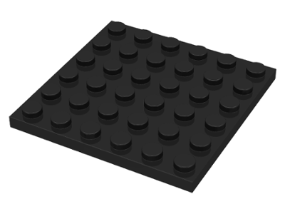 LEGO 3958 - Black Plate 6 x 6