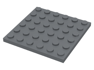 LEGO 3958 - Dark Gray Plate 6 x 6