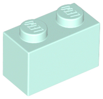 LEGO 3004 - Light Aqua Brick 1 x 2