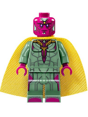 LEGO sh0303 - Vision - Yellow Spot on Forehead