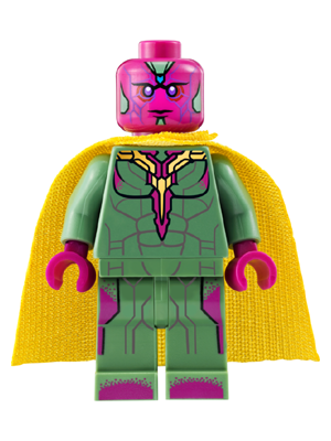 LEGO sh0178 - Vision - Dark Azure Spot on Forehead