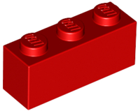 LEGO 3622 - Red Brick 1 x 3