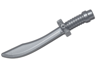 LEGO 25111 - Minifig, Weapon Sword, Saber/Dao Curved Blade and Hilt with Bar End
