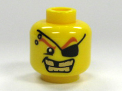 LEGO 626bpb0301 - Minifig, Head Male Eyepatch