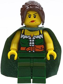 LEGO cas510 - Kingdoms - Dark Green Chess Queen