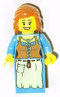 LEGO cas490 - Kingdoms - Peasant, Maiden