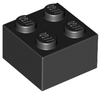 LEGO 3003 - Black Brick 2 x 2