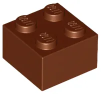 LEGO 3003 - Reddish Brown Brick 2 x 2