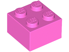 LEGO 3003 - Dark Pink Brick 2 x 2